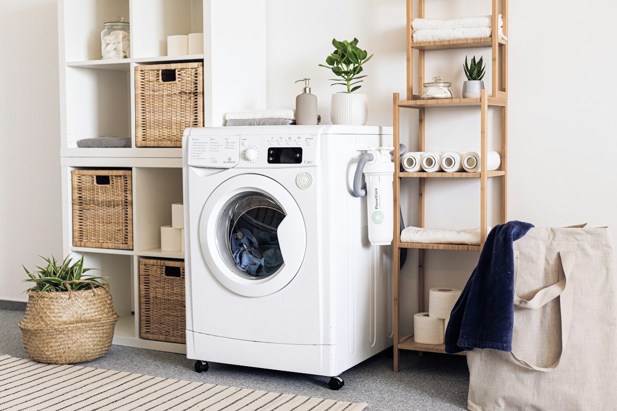 Eco-friendly home laundry setup